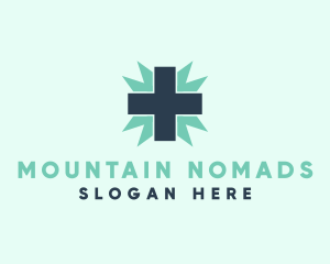 Natural Medical Doctor Cross logo design