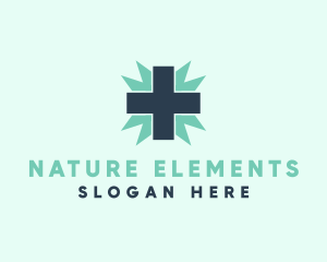 Natural Medical Doctor Cross logo design