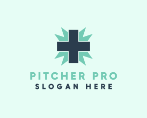 Natural Medical Doctor Cross logo design