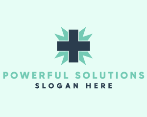 Natural Medical Doctor Cross logo design