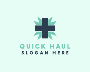 Natural Medical Doctor Cross logo design