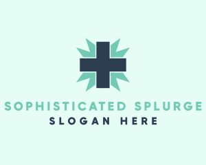 Natural Medical Doctor Cross logo design