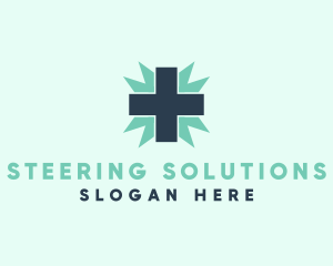 Natural Medical Doctor Cross logo design