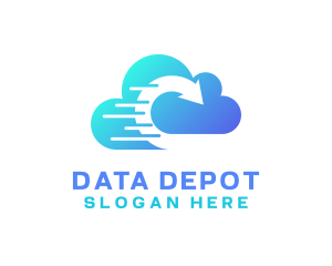 Data Cloud Software logo design