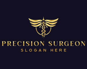 Medical Pharmacy Caduceus  logo design