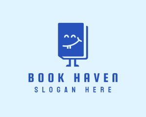 Happy Book Library logo design