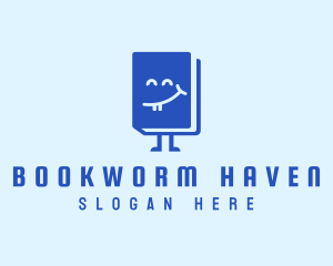 Happy Book Library logo design