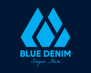 Blue Luxurious Gemstone logo design