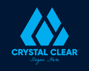 Blue Luxurious Gemstone logo design