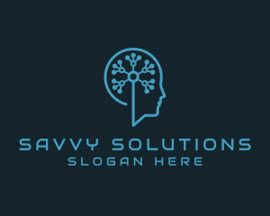 Artificial Intelligence Tech Circuit  logo