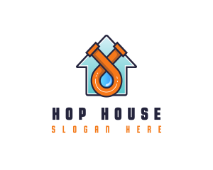 House Pipe Builder logo design