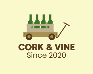 Wine Wagon Bar logo design