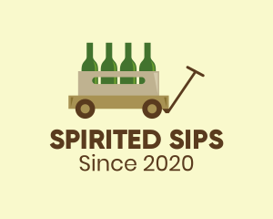 Wine Wagon Bar logo design