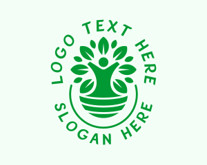 Gardening Human Tree logo