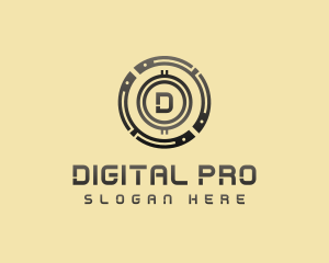 Digital Currency Crypto logo design