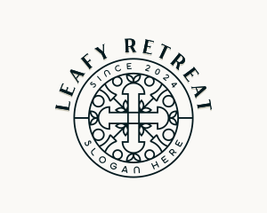 Parish Catholic Cross logo design