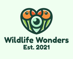 Wildlife Lovebird Photography logo design