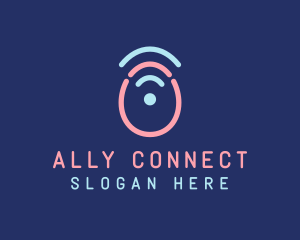 Egg Wifi Signal logo design