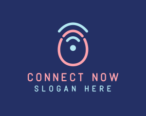 Egg Wifi Signal logo design