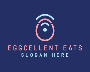 Egg Wifi Signal logo design