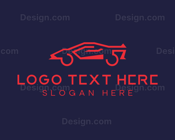 Red Sports Car Logo