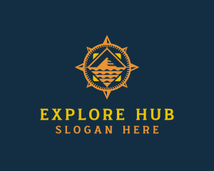 Pyramid Exploration Tourism logo design