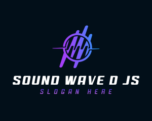 Music Audio Soundwave logo design