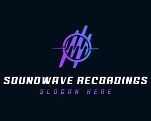 Music Audio Soundwave logo design