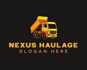 Heavy Equipment Dump Truck logo design