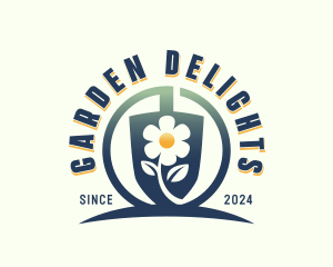 Flower Garden Landscaping logo design