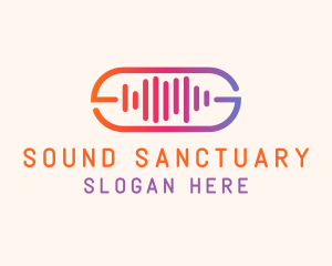 Sound Wave Recording logo design