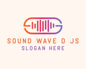 Sound Wave Recording logo design