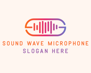 Sound Wave Recording logo design