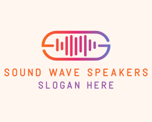 Sound Wave Recording logo design