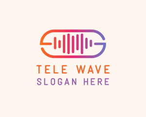 Sound Wave Recording logo design