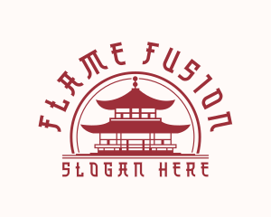 Asian Temple Architecture Logo