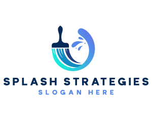 Paint Brush Splash logo