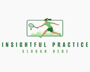 Varsity Tennis Player logo