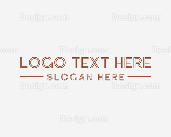 Simple Creative Wordmark Logo