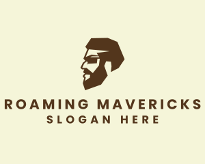  Hipster Beard Man Logo