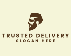  Hipster Beard Man Logo