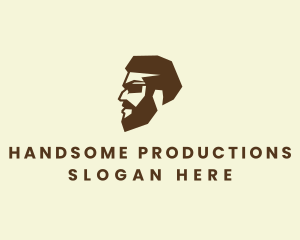  Hipster Beard Man logo