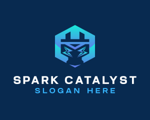 Electric Spark Plug logo design