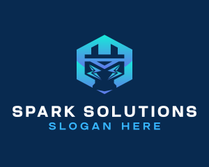 Electric Spark Plug logo design