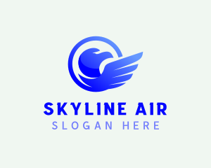 Eagle Airline Flight logo design