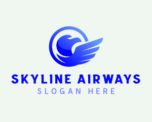 Eagle Airline Flight logo design