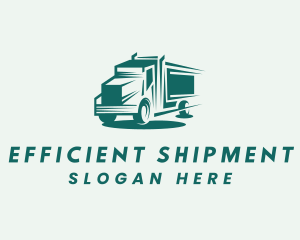 Truck Cargo Transport logo design