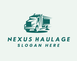 Truck Cargo Transport logo design