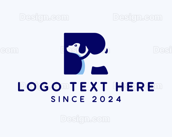 Dog Veterinary Letter R Logo