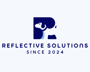 Dog Veterinary Letter R logo design